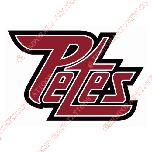 Peterborough Petes Customize Temporary Tattoos Stickers NO.7378